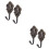 4Pièces Support Rideaux Zinc Alliage Bronze Vintage Décoration Murale 8