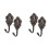 4Pièces Support Rideaux Zinc Alliage Bronze Vintage Décoration Murale 4