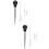 100Pièces Outil Injection Viande Noir Silicone Acier Résistant 6