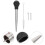 100Pièces Outil Injection Viande Noir Silicone Acier Résistant 7