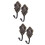 4Pièces Support Rideaux Zinc Alliage Bronze Vintage Décoration Murale 9