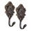 4Pièces Support Rideaux Zinc Alliage Bronze Vintage Décoration Murale 3