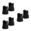 6Pièces Supports Antidérapant Noir Table Lit Chaise 8