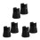6Pièces Supports Antidérapant Noir Table Lit Chaise 5