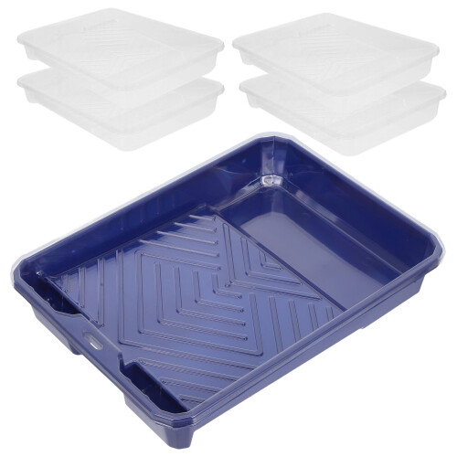 2Sets ABS Blue Paint Pan Liners Tray for Home Improvement