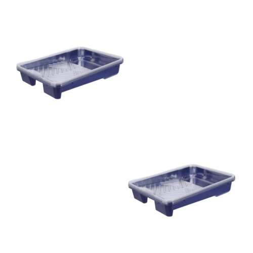 2Sets ABS Blue Paint Pan Liners Tray for Home Improvement 2
