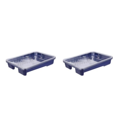 2Sets ABS Blue Paint Pan Liners Tray for Home Improvement 1