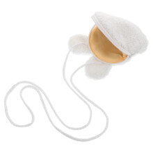 3Pcs Lightweight Plush White Bunny Crossbody Bags Cute Purse for Girls