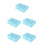 5Pcs Sky-Blue Small Jewelry Box Plastic Book-Shaped Decorative Storage 9