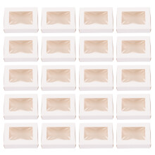 90Pièces Boîtes Kraft Blanches Pour Cadeaux