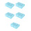 5Pcs Sky-Blue Small Jewelry Box Plastic Book-Shaped Decorative Storage 7
