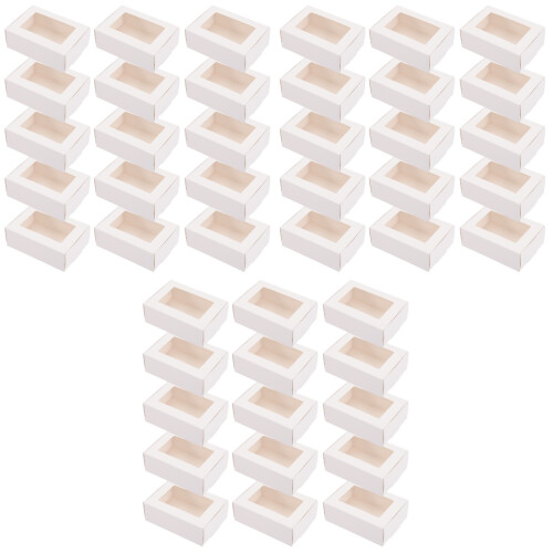 90Pièces Boîtes Kraft Blanches Pour Cadeaux 2