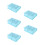 5Pcs Sky-Blue Small Jewelry Box Plastic Book-Shaped Decorative Storage 8