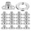 80Sets Heavy Duty Silver Turn Button Fasteners with Mounting Screws 5