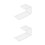 2Pcs Multifunctional Transparent Headphone Bracket Wall Mount for Desk 10