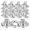 80Sets Heavy Duty Silver Turn Button Fasteners with Mounting Screws 2