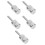 5Pcs Durable 304 Stainless Steel Shower Door Knobs Silver Glass Handle 8