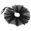 5Pcs Black Tulle Ruffle Clown Collar Glitter Mesh Neck Accessory 3