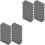 40Pcs Nylon Aluminum Extrusion End Caps Black Protective Accessories 4