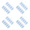 40Pcs Multifunction Sky-Blue Plastic Pacifier Clips for Babies 4