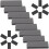 40Pcs Nylon Aluminum Extrusion End Caps Black Protective Accessories 2