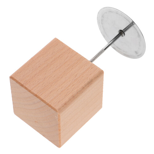 5Sets Natural Wood Flower Nail Display Base Baking Tool for Home Use