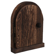 3Pcs Rustic Solid Wood Switch Cover Protective Outlet Plate Dark Brown