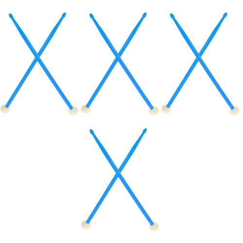 4Pairs Versatile Sky-Blue Nylon Drumsticks for Musical Performance 2