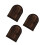 3Pcs Rustic Solid Wood Switch Cover Protective Outlet Plate Dark Brown 6