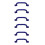 3Pairs Blue Plastic Playground Accessory Handles Easy Install for Kids 6