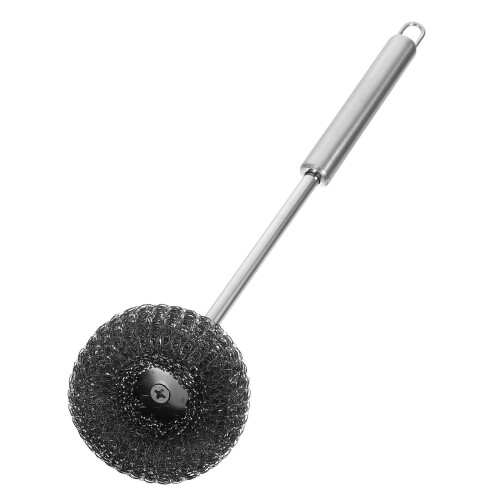 4Pcs Heavy Duty Stainless Steel Dish Brushes Silver for Home Kitchen 2
