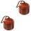 2Pcs Lightweight Plastic Umbrella Grip Replacement Chocolate Brown 5