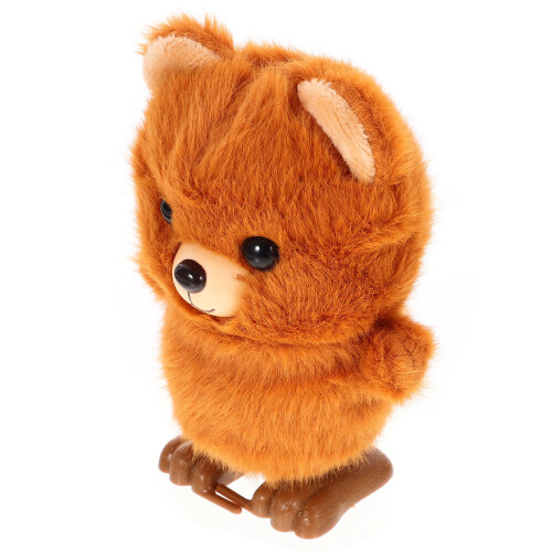 2Pz Gioco A Molla Orso Peluche Marrone Animale Per Bambini