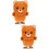 2Pz Gioco A Molla Orso Peluche Marrone Animale Per Bambini 8