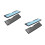2Pcs Car Engine Hood Air Intake Filter Vent Covers Protective Black 8