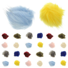 72Pz Palline Peluche Per Decorazioni, Abbigliamento E Creative