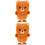 2Pz Gioco A Molla Orso Peluche Marrone Animale Per Bambini 6