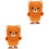 2Pz Gioco A Molla Orso Peluche Marrone Animale Per Bambini 4