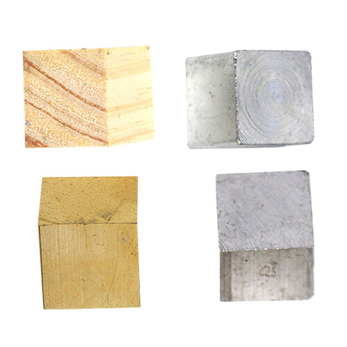12Pz Cubi Densità Elementi Ferro Rame Alluminio Legno Per