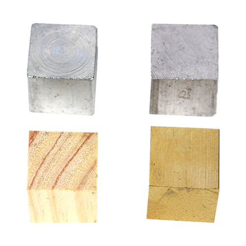 12Pz Cubi Densità Elementi Ferro Rame Alluminio Legno Per 1