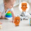 2Pz Gioco A Molla Orso Peluche Marrone Animale Per Bambini 10