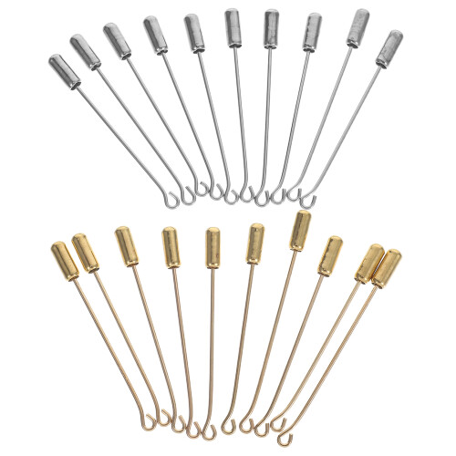 60Set Sicurezza in Rame Per Brooch E DIY