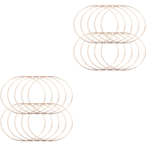 20Pz Anelli Dreamcatcher Metallo Dorati Per Da Te Creativo 1