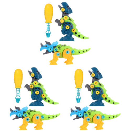 6Pz Dinosauro DIY Giocattoli Educativi Per Bambini Vari 2