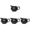 4Pz Kettle Nero Vintage Per Latte E in Casa 2