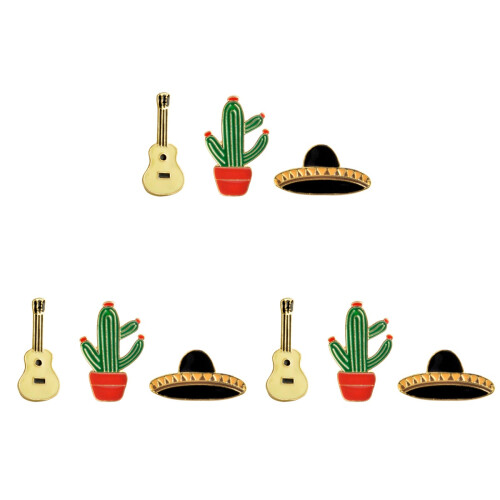 36Pz Cactus Pianeta Chitarra Colorate Per Borse Ragazze 1