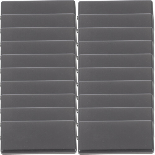 40Pz in Nylon Nero Per Profilo Alluminio Protezione 1