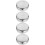 4Pz Clacson Argento Per , Accessorio E Rifinito 10