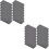 40Pz in Nylon Nero Per Profilo Alluminio Protezione 8