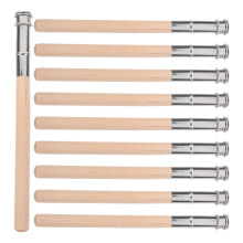 30Pz Porta Matita Artistica Legno E Metallo Estensore Marrone